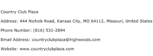 Country Club Plaza Address Contact Number