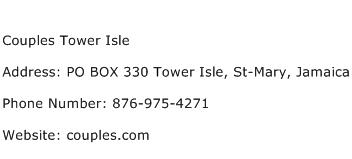 Couples Tower Isle Address Contact Number