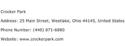 Crocker Park Address Contact Number