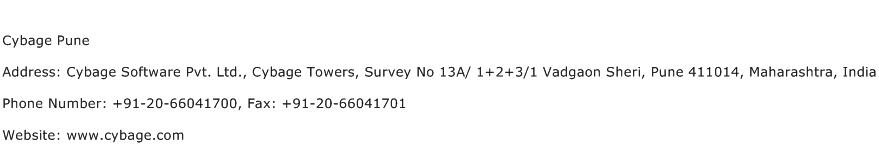 Cybage Pune Address Contact Number