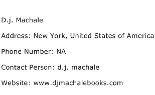 D.j. Machale Address Contact Number