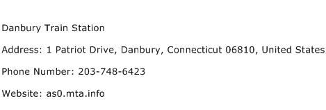 Danbury Train Station Address Contact Number