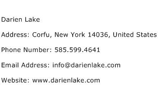 Darien Lake Address Contact Number