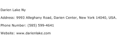 Darien Lake Ny Address Contact Number