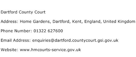 Dartford County Court Address Contact Number