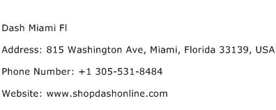 Dash Miami Fl Address Contact Number