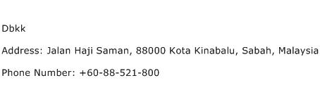 Dbkk Address Contact Number