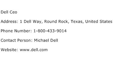 Dell Ceo Address Contact Number
