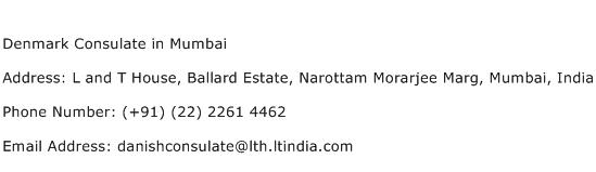Denmark Consulate in Mumbai Address Contact Number
