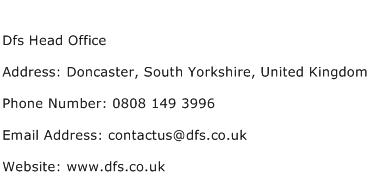 Dfs Head Office Address Contact Number