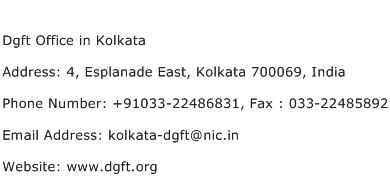 Dgft Office in Kolkata Address Contact Number