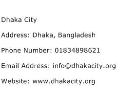 Dhaka City Address Contact Number