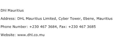 Dhl Mauritius Address Contact Number