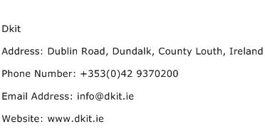 Dkit Address Contact Number