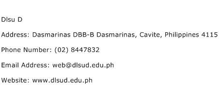 Dlsu D Address Contact Number