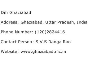 Dm Ghaziabad Address Contact Number