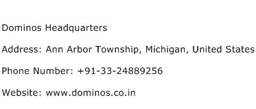 Dominos Headquarters Address Contact Number