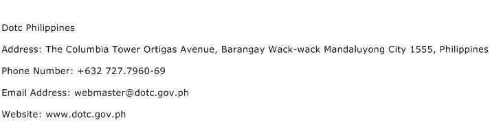 Dotc Philippines Address Contact Number