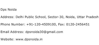 Dps Noida Address Contact Number