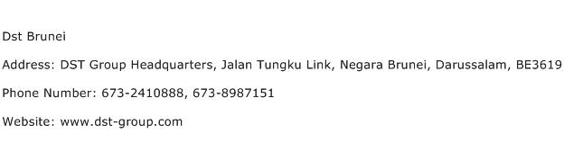 Dst Brunei Address Contact Number