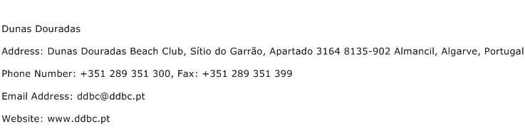 Dunas Douradas Address Contact Number