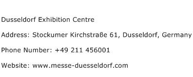 Dusseldorf Exhibition Centre Address Contact Number
