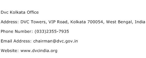 Dvc Kolkata Office Address Contact Number