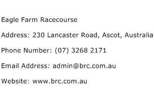 Eagle Farm Racecourse Address Contact Number