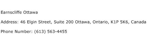 Earnscliffe Ottawa Address Contact Number