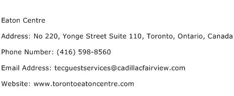Eaton Centre Address Contact Number