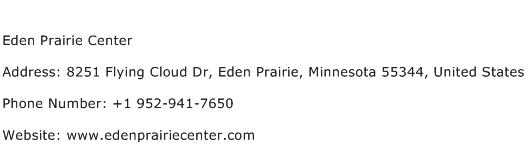 Eden Prairie Center Address Contact Number