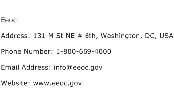 Eeoc Address Contact Number