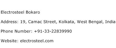 Electrosteel Bokaro Address Contact Number