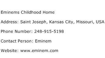 Eminems Childhood Home Address Contact Number