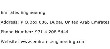 Emirates Engineering Address Contact Number