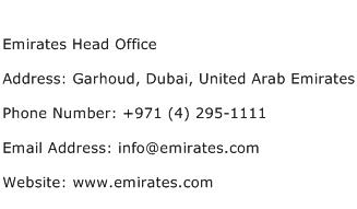 Emirates Head Office Address Contact Number