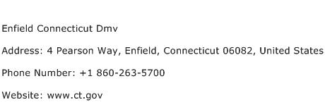 Enfield Connecticut Dmv Address Contact Number