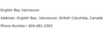 English Bay Vancouver Address Contact Number