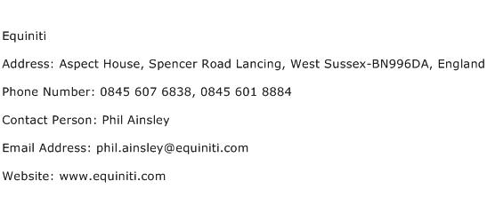 Equiniti Address Contact Number