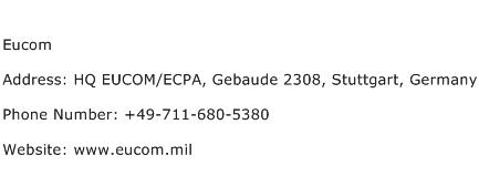 Eucom Address Contact Number