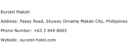 Eurotel Makati Address Contact Number