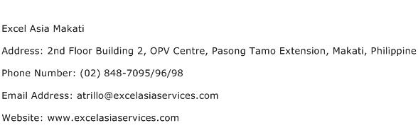 Excel Asia Makati Address Contact Number