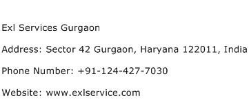 Exl Services Gurgaon Address Contact Number