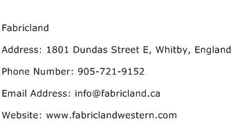 Fabricland Address Contact Number