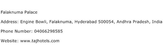 Falaknuma Palace Address Contact Number