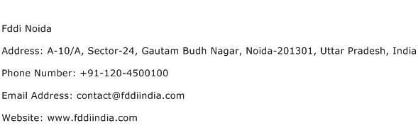Fddi Noida Address Contact Number
