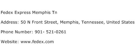 Fedex Express Memphis Tn Address Contact Number