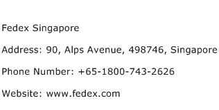 Fedex Singapore Address Contact Number