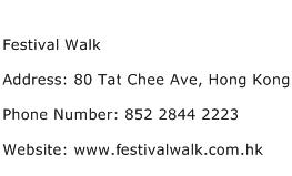 Festival Walk Address Contact Number