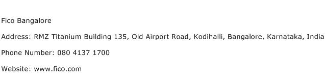 Fico Bangalore Address Contact Number